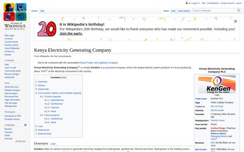 Kenya Electricity Generating Company - Wikipedia