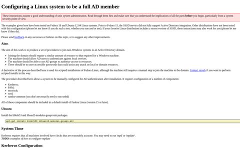 Configuring your Linux box to be a full AD member