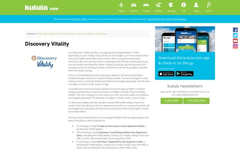 Discovery Vitality - kulula.com