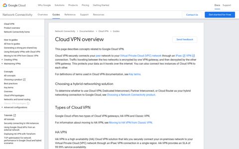 Cloud VPN overview | Google Cloud
