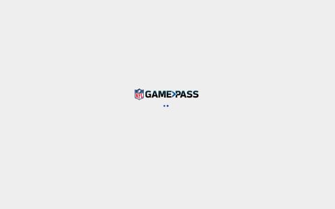 Sign In - NFL Game Pass