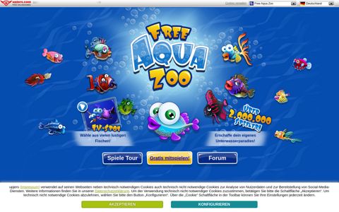 Free Aqua Zoo - kostenloses Browsergame - jetzt gratis spielen!