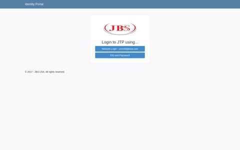 Identity Portal - JBS USA