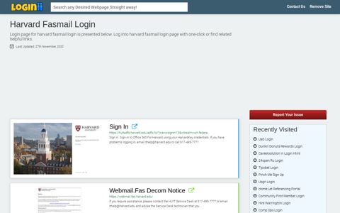 Harvard Fasmail Login - Loginii.com