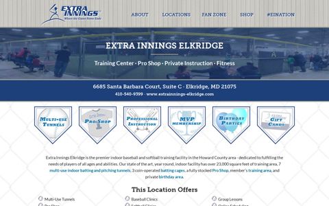 Extra Innings Elkridge, MD 21075 - Indoor Batting Cages ...