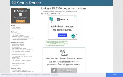 How to Login to the Linksys EA6350 - SetupRouter