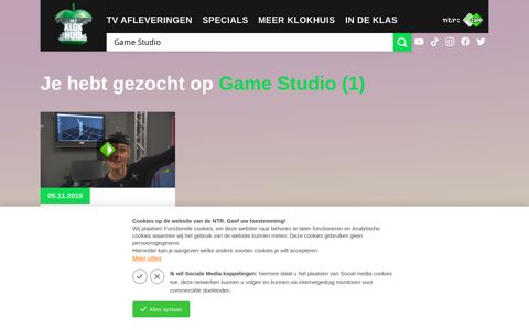 NTR | Het Klokhuis - Game Studio