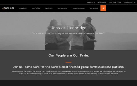 Join Us, Find Careers and Jobs at Lionbridge
