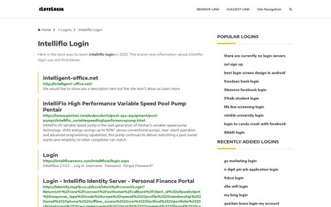 Intelliflo Login ❤️ One Click Access - iLoveLogin