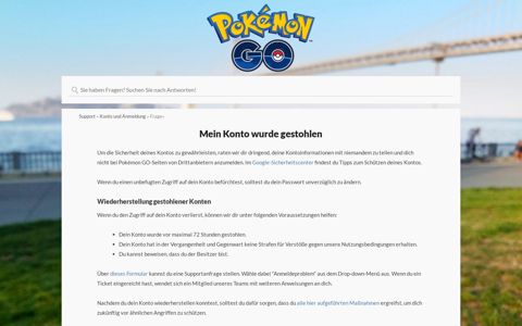 Niantic Support - Helpshift