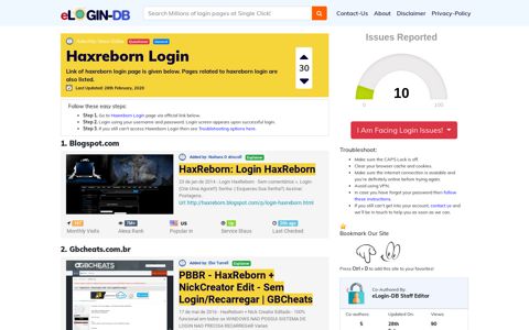 Haxreborn Login - A database full of login pages from all over ...