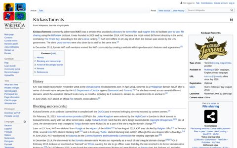 KickassTorrents - Wikipedia