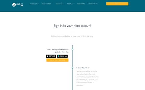 Sign in to your Hero account