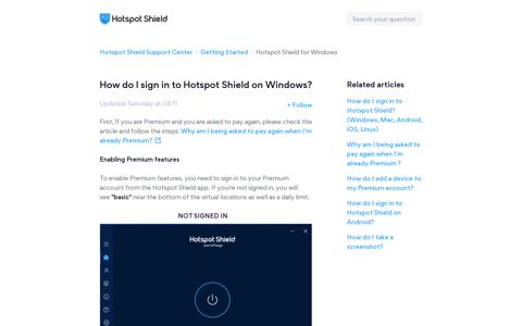 How do I sign in to Hotspot Shield on Windows? – Hotspot ...