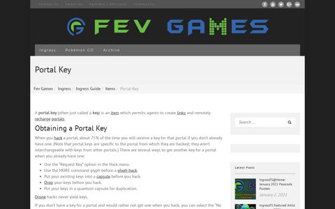 Portal Key | Fev Games