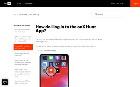 How do I log in to the onX Hunt App? – onX