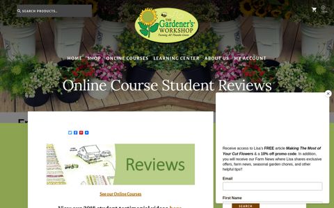Online Course Student Reviews - The Gardener's Workshop