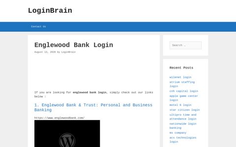 englewood bank login - LoginBrain