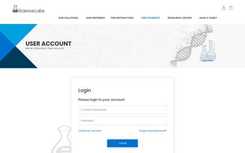 User account | eScience Labs