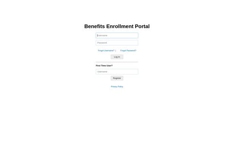 Benefits Enrollment Portal