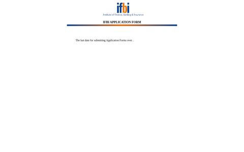 Application Form - IFBI