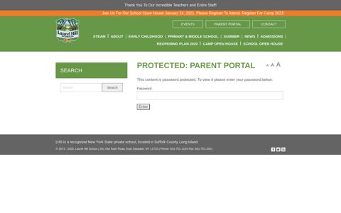 Parent Portal | Laurel Hill School