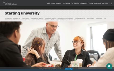 Starting university | University of Gloucestershire