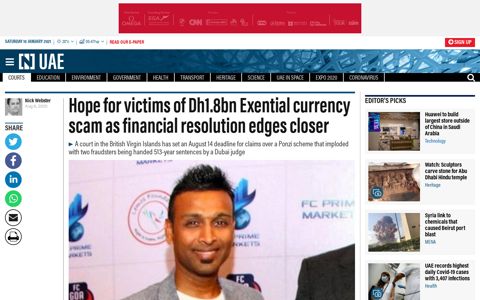 Hope for victims of Dh1.8bn Exential currency scam as ...
