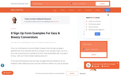 8 Sign Up Form Examples For Easy & Breezy Conversions