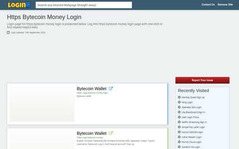 Https Bytecoin Money Login - Loginii.com