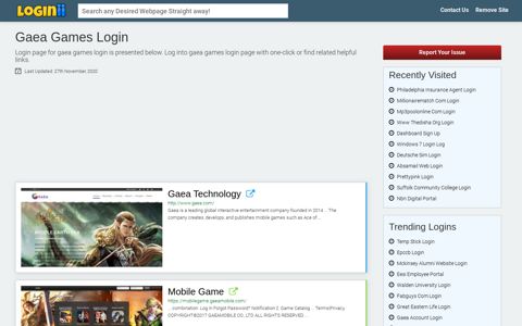 Gaea Games Login - Loginii.com