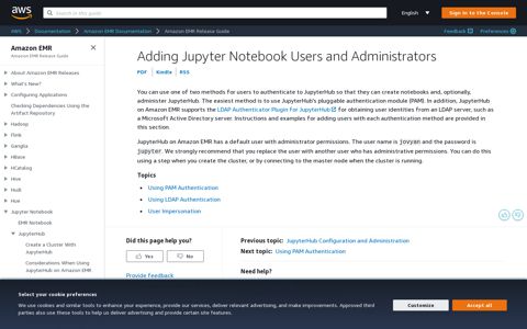 Adding Jupyter Notebook Users and Administrators - Amazon ...