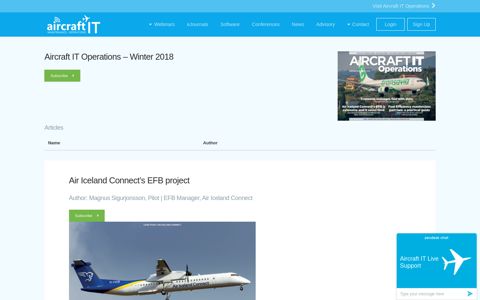 Air Iceland Connect's EFB project - Aircraft IT