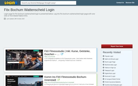 Fitx Bochum Wattenscheid Login - Loginii.com