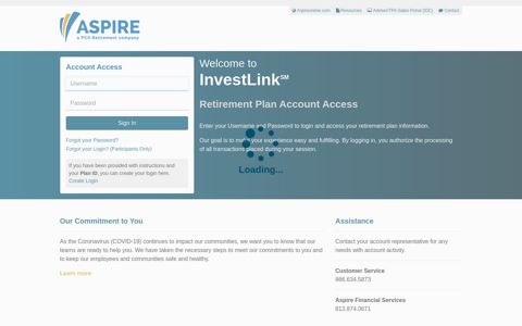 Retirement Account - Aspire Financial Services