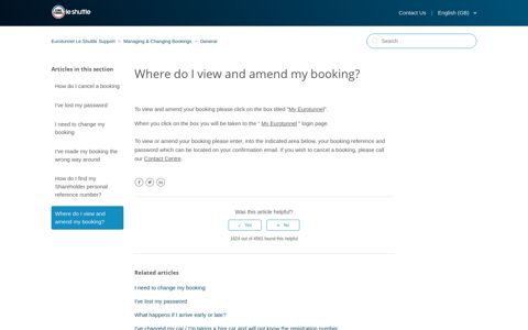 Where do I view and amend my booking? – Eurotunnel Le ...