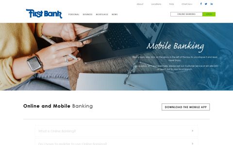 Online Banking - First Bank
