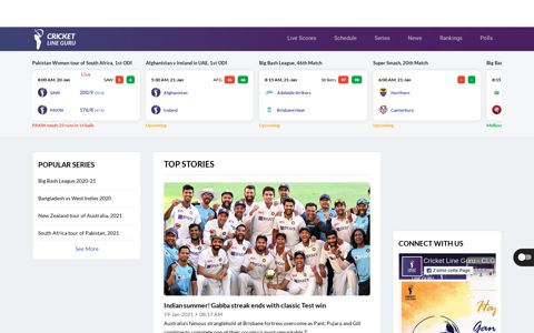 Fastest Live Score, Cricket Rankings | CricketLineGuru.com