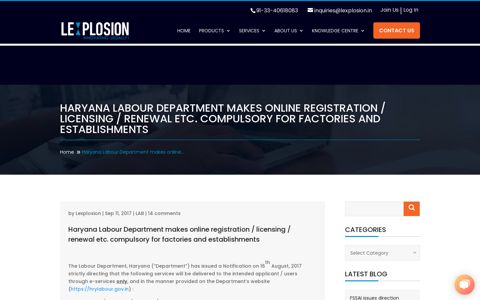 Haryana Labour Department makes online registration ...