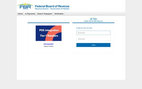 eFBR - Taxpayer Facilitation Portal