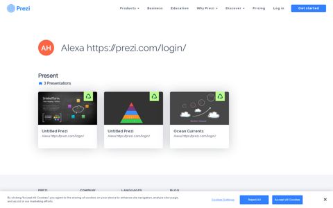 Profile Page for Alexa https://prezi.com/login/ | Prezi