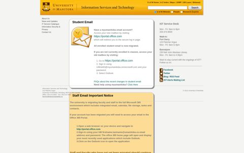 Webmail Portal - University of Manitoba