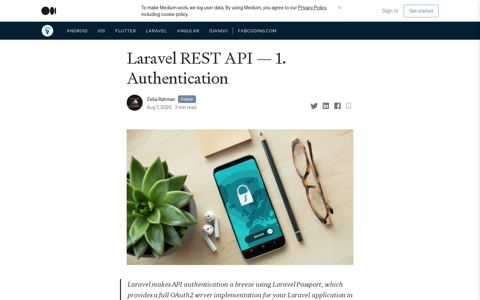 Laravel REST API — 1. Authentication | by Zeba Rahman ...