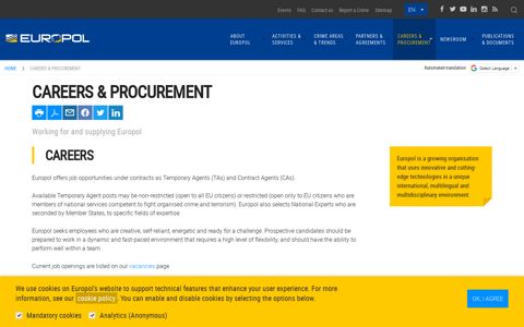 Careers & Procurement | Europol