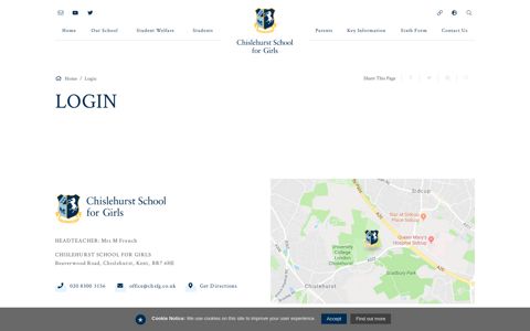 Login - Chislehurst School for Girls