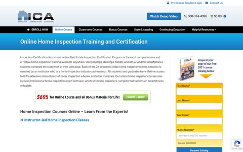 2021 Home Inspector Courses Online | ICA