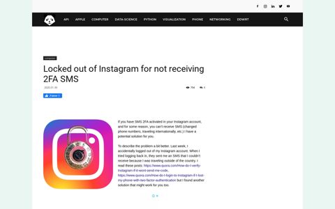 Locked out of Instagram for not receiving 2FA SMS - PandaTec