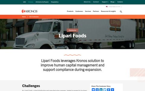 Lipari Foods customer story | Kronos