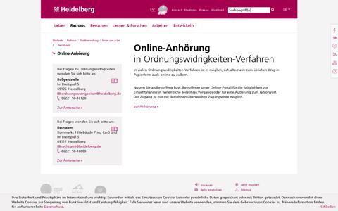 Online-Anhörung - heidelberg.de