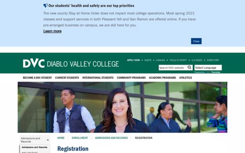 Registration - Diablo Valley College